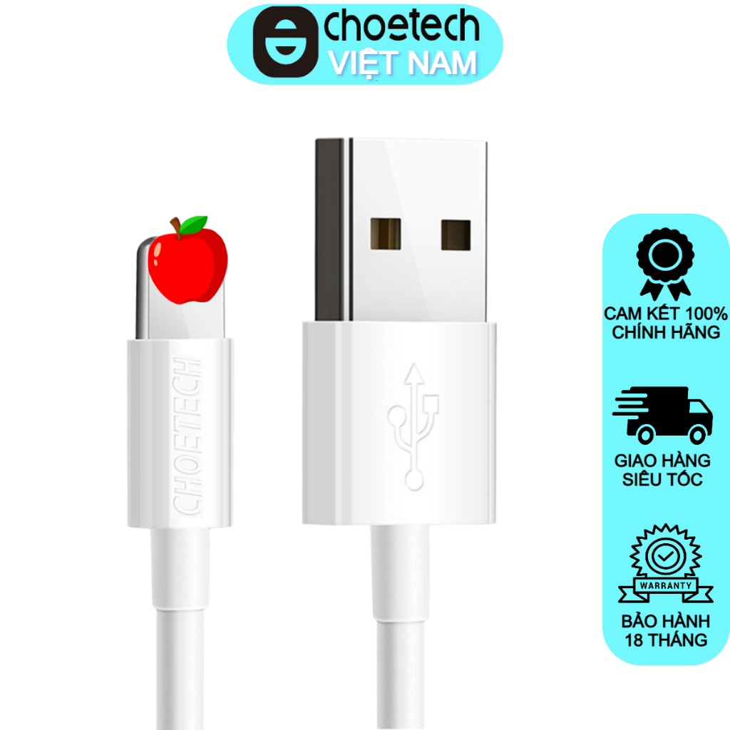 Choetech Series MF--I Usb to iP 2.4A สายชาร์จเร็ว IP0026/ IP0027