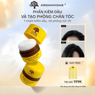 Phấn Kiềm Dầu Tạo Phồng Chân Tóc Arganmidas, Phấn Gội Khô Giúp Tóc Bồng Bềnh