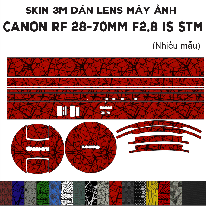 เลนส์ Canon RF 28-70mm f2.8 IS STM (หลายรุ่น) | Decal Film 3M สติ๊กเกอร์กันรอยเลนส์กล้อง 28-70 mm