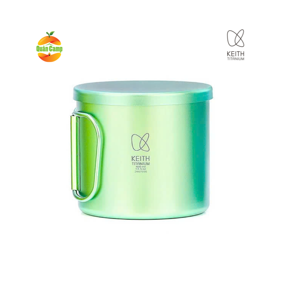 Radiant Spectrum Keith Titanium Ti3214 Titanium Cup 400ml (Grass Green)