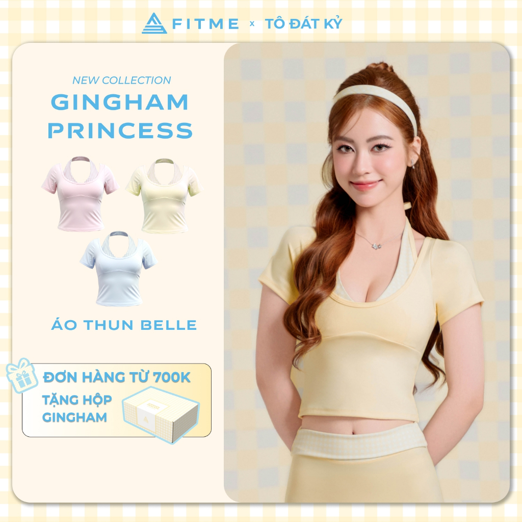 Fitme Belle SL ยิมผู้หญิง พิลาทิส เสื้อยืดโยคะโฟมเพิ่มหน้าอก ATSL01