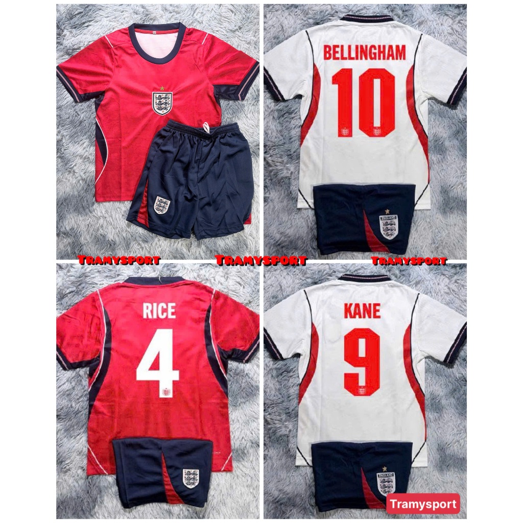 เสื้อฟุตบอล - ชุดเสื้อผ้ากีฬา CHILDREN PRE-PRINTED ENGLAND TEAM 2026 - ผ้า SESAME คุณภาพสูง
