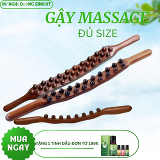 Gậy gỗ mát xa toàn thân, đả thông kinh mạch giảm đau mỏi cơ thể ngay tại nhà - Mỹ nghệ dưỡng sinh HT