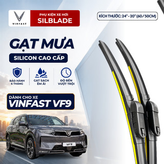 Gạt mưa VinFast VF9 thân đặc 24/20 inch (60/50cm) chân nút bấm