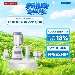 [LIVE] Máy xay sinh tố PHILIPS HR2223/00 700W full phụ kiện cối nhựa - Hàng Chính Hãng