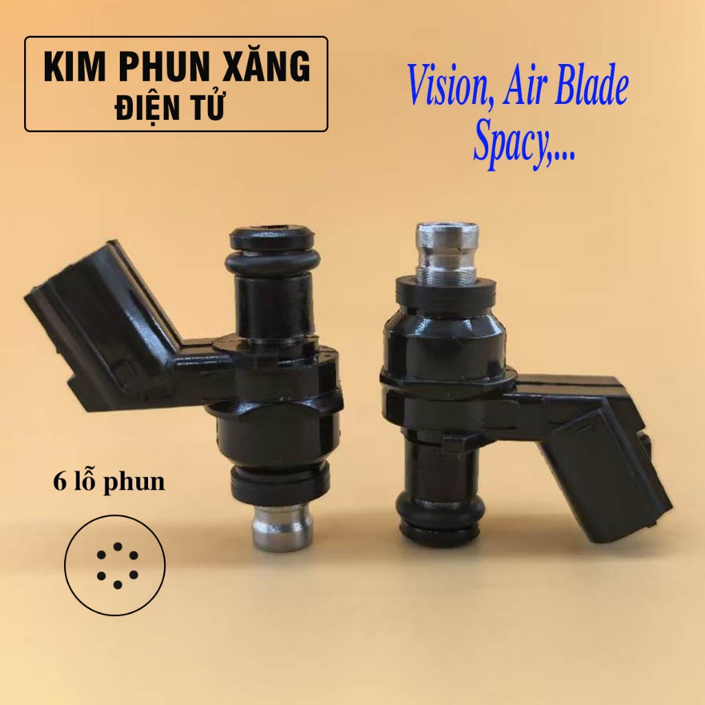 หัวฉีด 6 รูสําหรับ Vision 2016, Air Blade 2012, Future, Spacy - รหัสส่วน 16450-KVB-S51 หัวฉีด 1