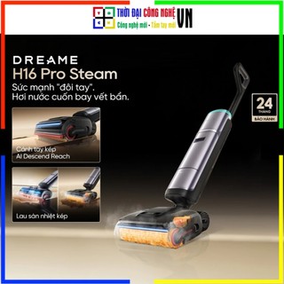 Máy Hút Bụi Lau Sàn Dreame H16 Pro Steam - Giặt Nước Nóng, Sấy Khô Khử Khuẩn - Bảo Hành 24 Tháng Chính Hãng