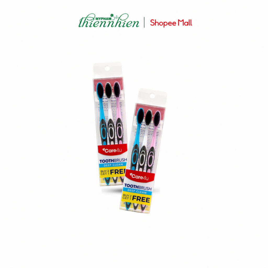 Care4u แปรงสีฟัน ขนแปรงนุ่ม Deep Clean Oral Care Oral Care