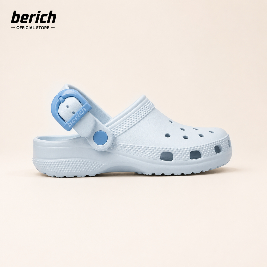 [GIVE CHARM] BERICH Clog Shoes Mens and Womens Classic Buckle EVA Sandals Ultralight Anti-Slip for B