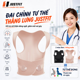 JUSTFIT - Đai chống gù lưng, hỗ trợ định hình, cải thiện vóc dáng, có nẹp hỗ trợ chỉnh dáng cơ thể