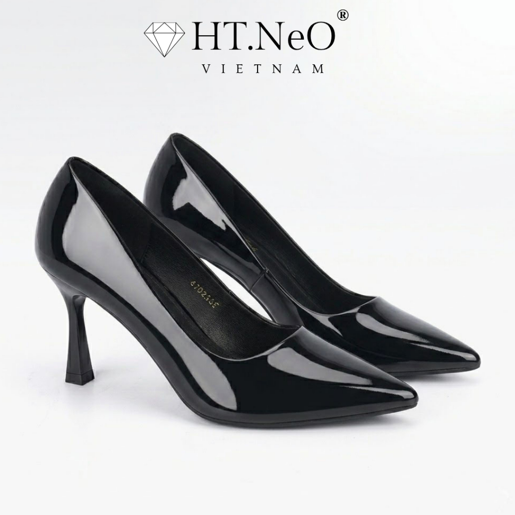 รองเท้าสํานักงาน - รองเท้าส้นสูงผู้หญิง HT.NeO หนังนิ่ม ส้นสูง 7 ซม. หรูหรา Polite Basic Design GC-2