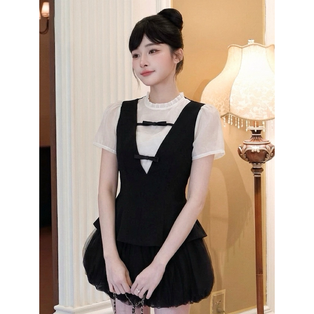เสื้อเชิ้ตผู้หญิงดีไซน์เก็บเอวสไตล์ผู้หญิง Dalie Shirt