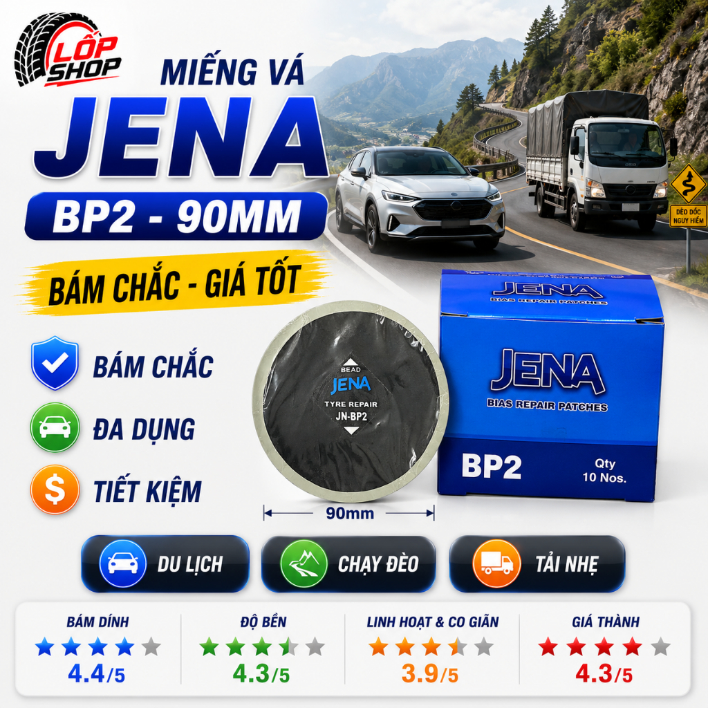 JENA Bias BP0-Bp5 แพทช์ยางแพทช์สําหรับรถบรรทุกและยางรถโดยสารที่มีพ่อเสริม Made in India