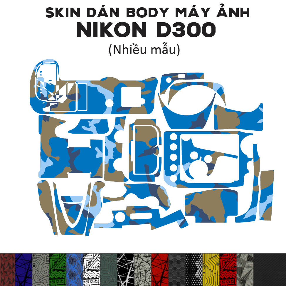 3M Skin สําหรับ Nikon D300 (หลายรุ่น) | ฟิล์มกันรอยสําหรับตัว Nikon D300