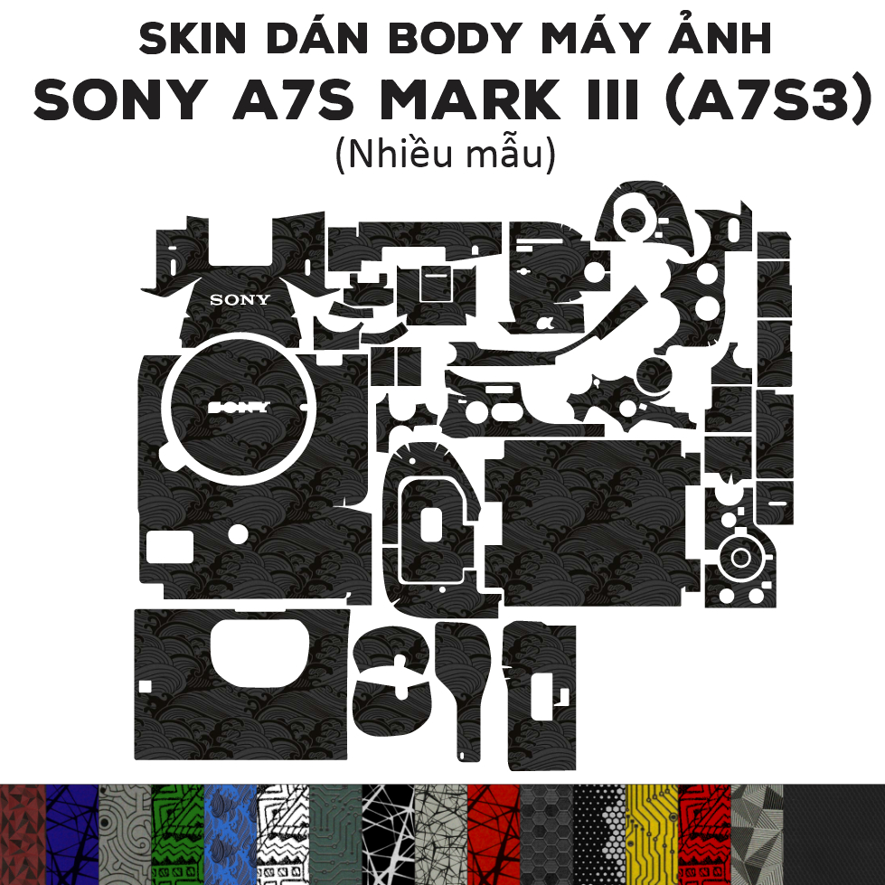 กล้อง Sony A7S Mark III (A7S3) Skin (หลายรุ่น) | สติ๊กเกอร์ฟิล์มกันคราบ 3M
