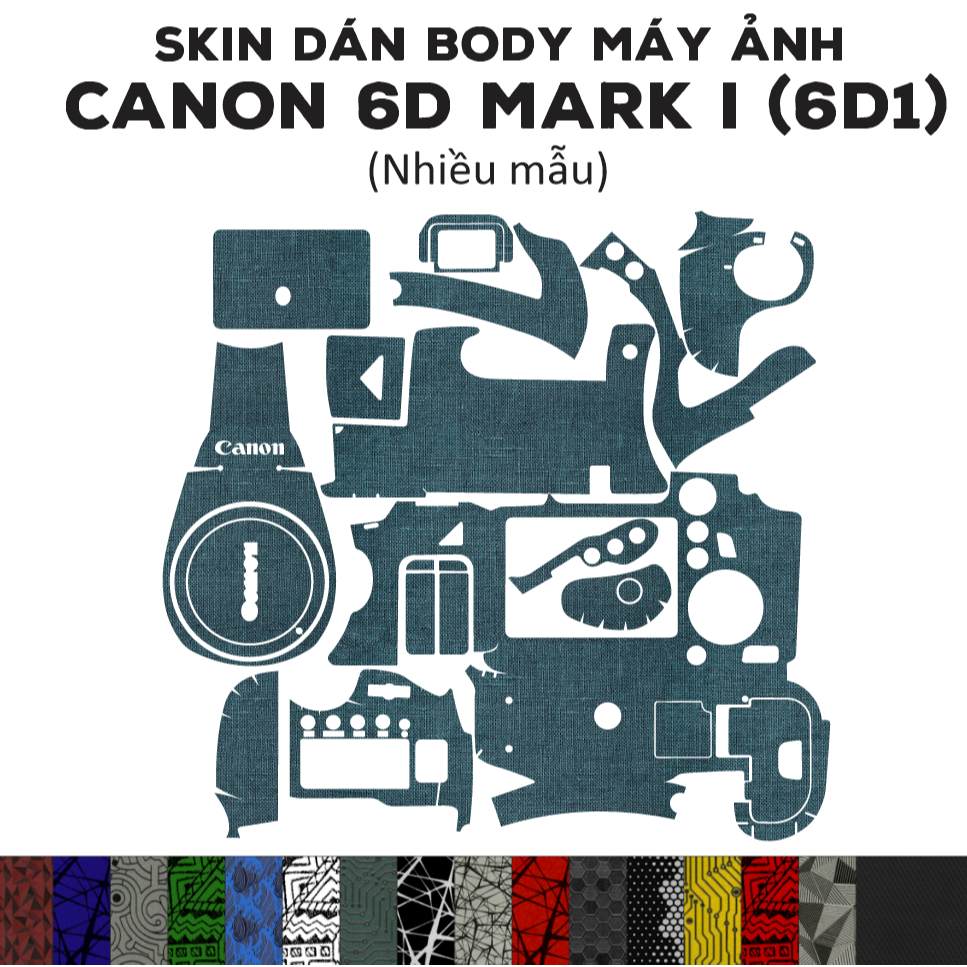 สติ๊กเกอร์ 3M Skin สําหรับ Canon 6D Mark I (หลายรุ่น) | ฟิล์มกันรอยสําหรับตัว Canon 6D Mark I