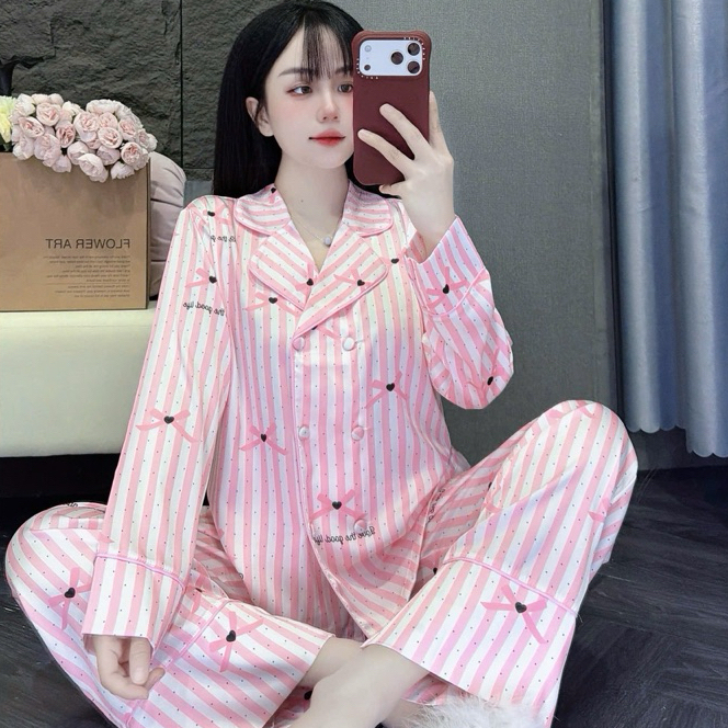 HL105-5sz PIJAMA TDQD 2 BUTTON VEST - พร้อมผ้าผูกผม