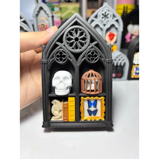🏰 Gothic Library Collection Clicker – พวงกุญแจ/โมเดลคลายเครียดในตัวคลิกสไตล์ Gothic Library ลึกลับใน 3D