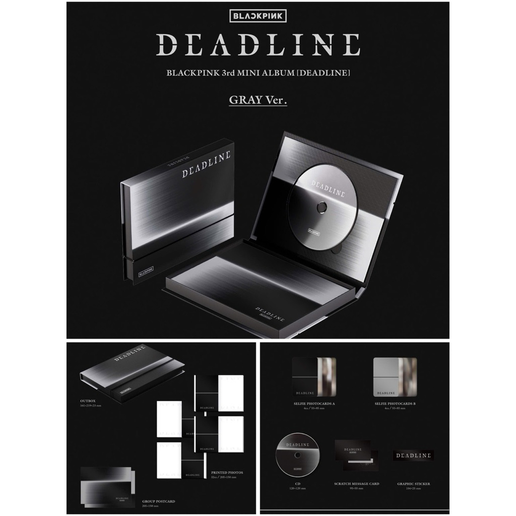 [BLACKPINK] แบ่งปันอัลบั้มแท้ DEADLINE BLACKPINK ver GREY
