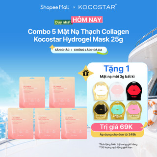 Combo Mặt Nạ Thạch Collagen Kocostar Hydrogel Mask Săn Chắc, Chống Lão Hóa Da 25g/ miếng