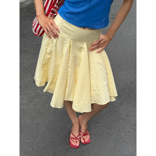 Chân váy midi xoè bồng mùa hè NeeNee Salt Air Skirt