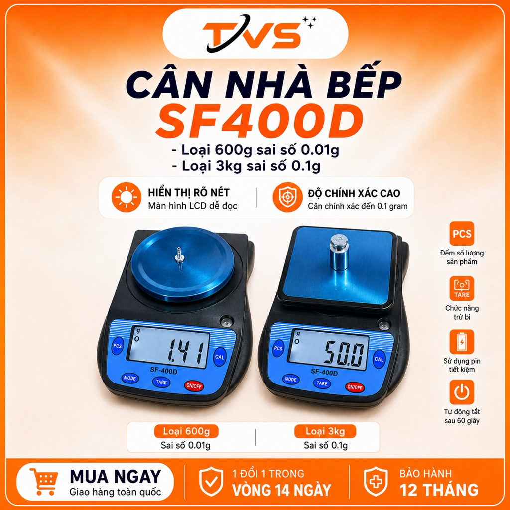 เครื่องชั่งขนาดเล็ก SF400D 500g/0.01g - 3kg/0.1g BH12T