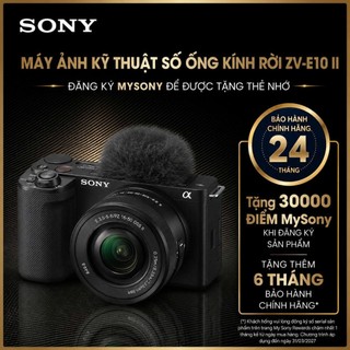 Máy ảnh kỹ thuật số ống kính rời ZV-E10 II (đăng ký My Sony để được tặng thẻ nhớ)