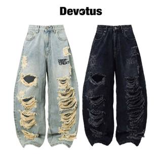 Quần dài Baggy Jeans Denim Rách Devotus Local Brand - CURRENT PANTS