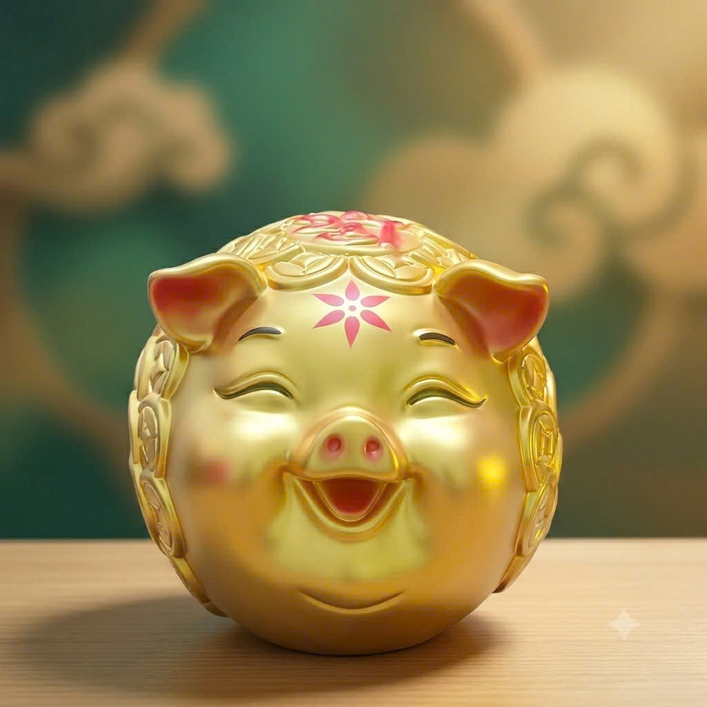SAVING PIGGY SMALL SIZE HIP XU PIGGY FORTUNE - DEEP HOUSE PIGGY