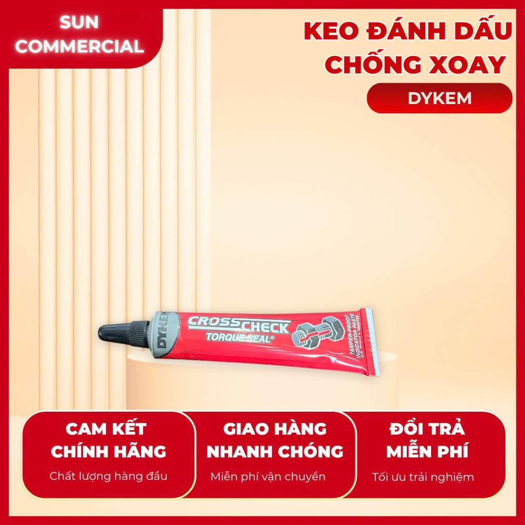 Dykem Cross-Check 8316 Anti-Rot Screw Marking Glue Red, 1oz Tube