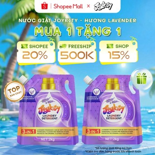 [MUA 1 TẶNG 1] Nước Giặt Joykity Hương Lavender túi 2L Dịu Nhẹ An Toàn Cho Da Lưu Hương 24 Tiếng