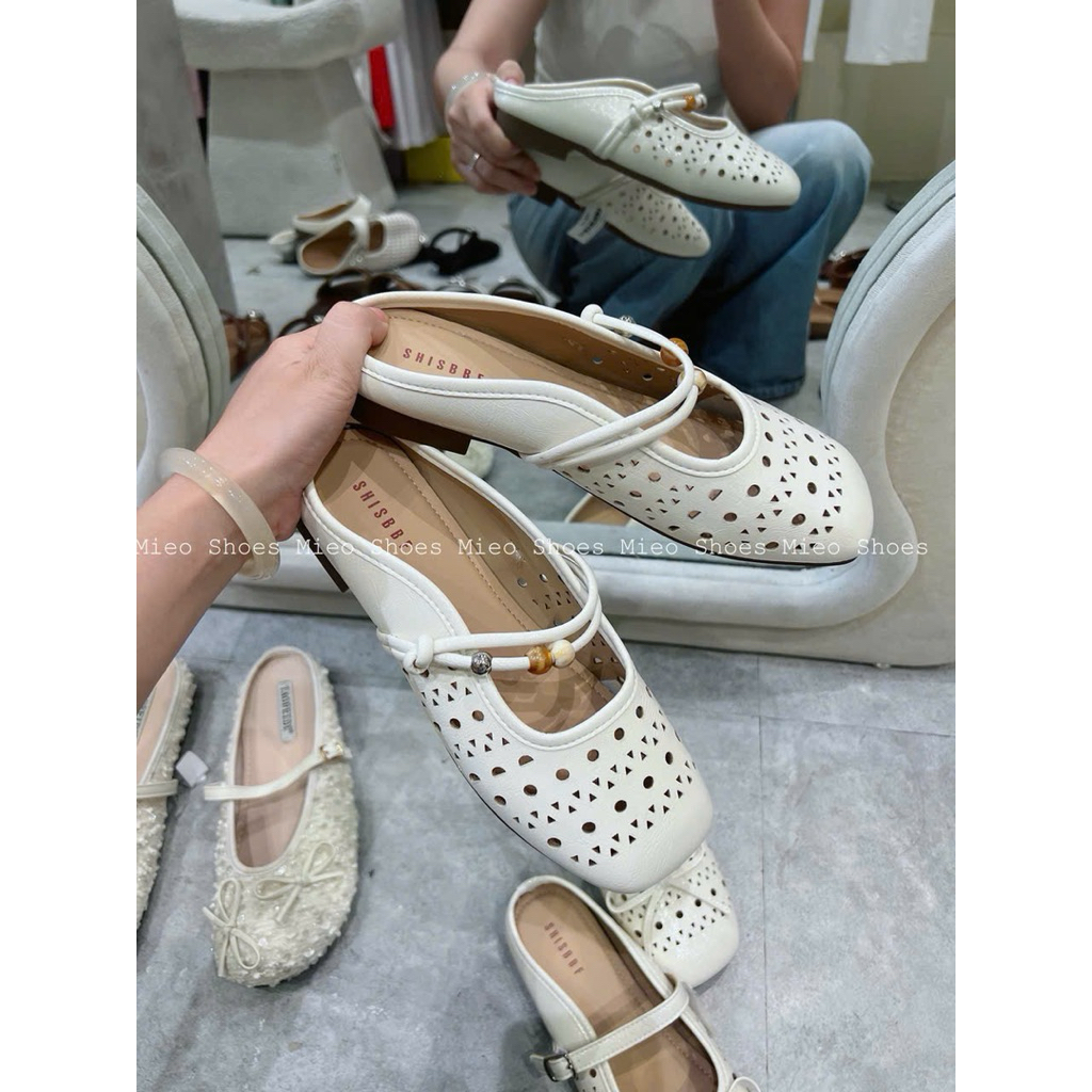 QC นําเข้า Jeweled Laser Sandals Fullbox/Mieo Shoes D3243