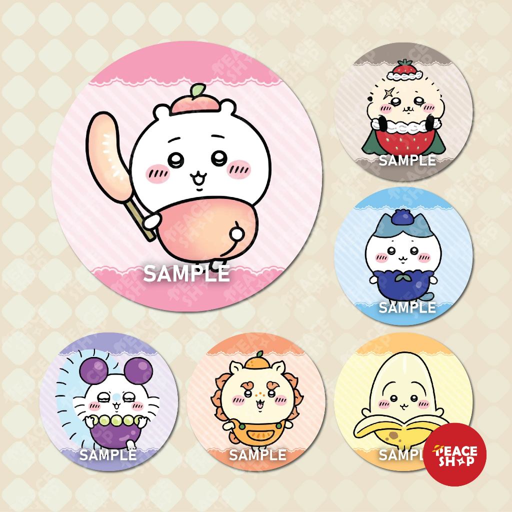 Chiikawa Glitter Badge อะนิเมะมังงะ Badge Hachiware Usagi Momonga Rakko HH175