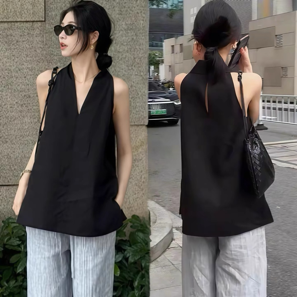SIMPLE, EASY TO WEAR V-NECK เสื้อเชิ้ตผู้หญิง