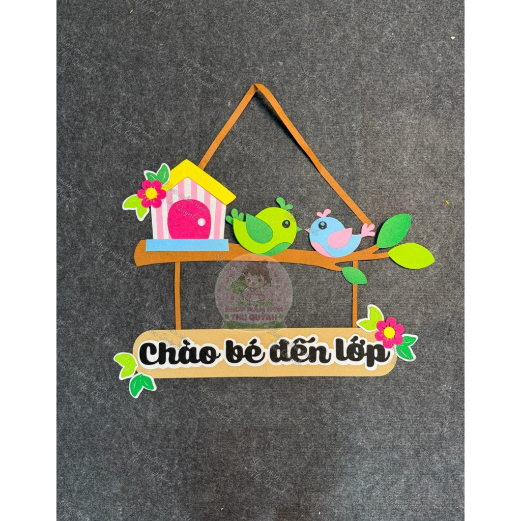 WELCOME TO CLASS THE HOUSE ทําจากผ้าสักหลาดสําหรับตกแต่งประตูห้องเรียน