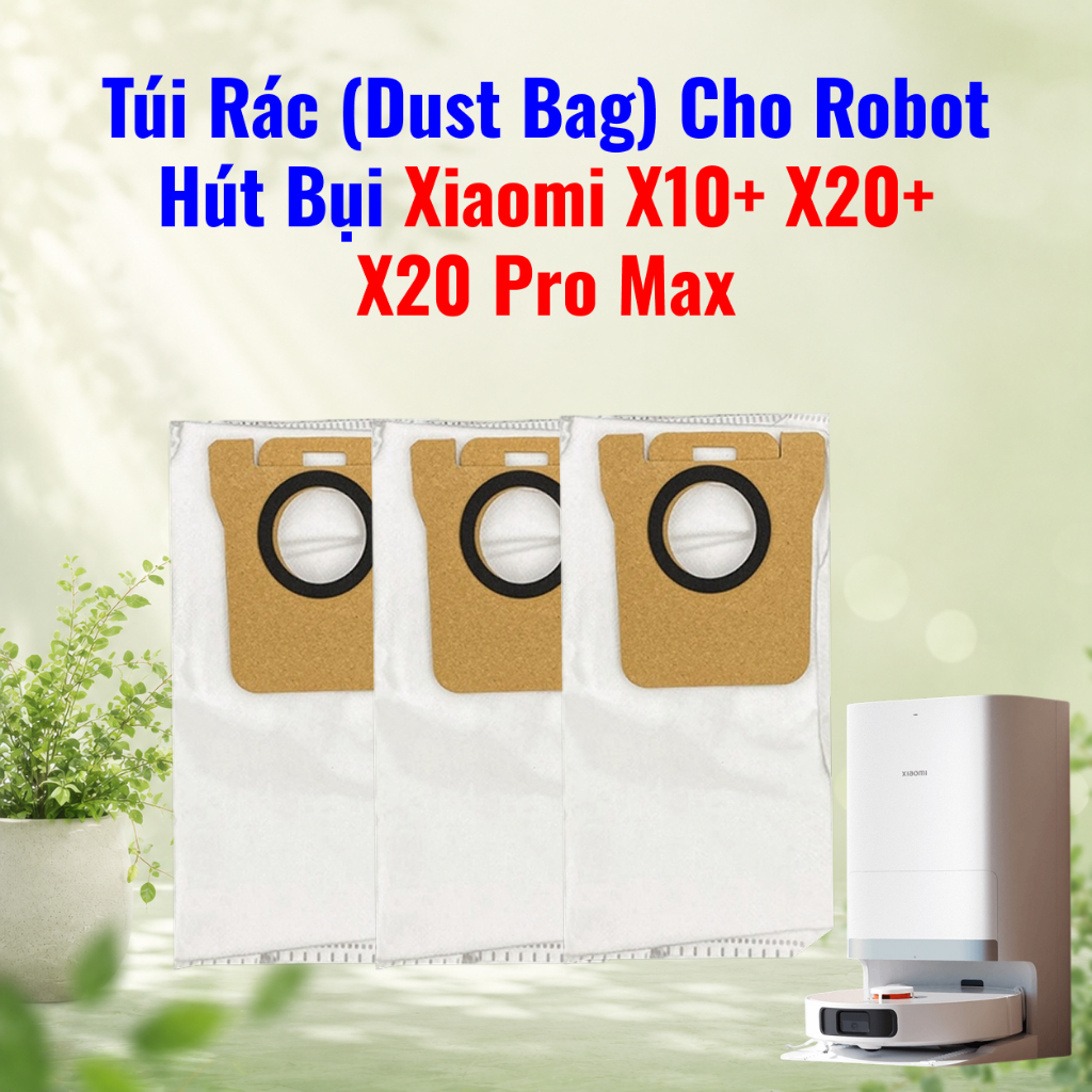 (ของแท้) ถุงเก็บฝุ่นสําหรับเครื่องดูดฝุ่นหุ่นยนต์ Mi X10+ X20+ X20 Pro Max