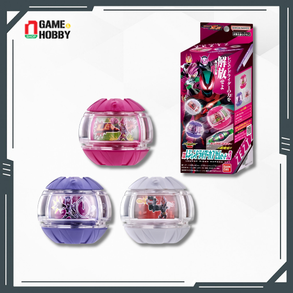 KAMEN RIDER ZEZTZ DX LEGEND RIDER CAPSEM SET 03 TRANSFORMATION TOY ของแท้ BANDAI