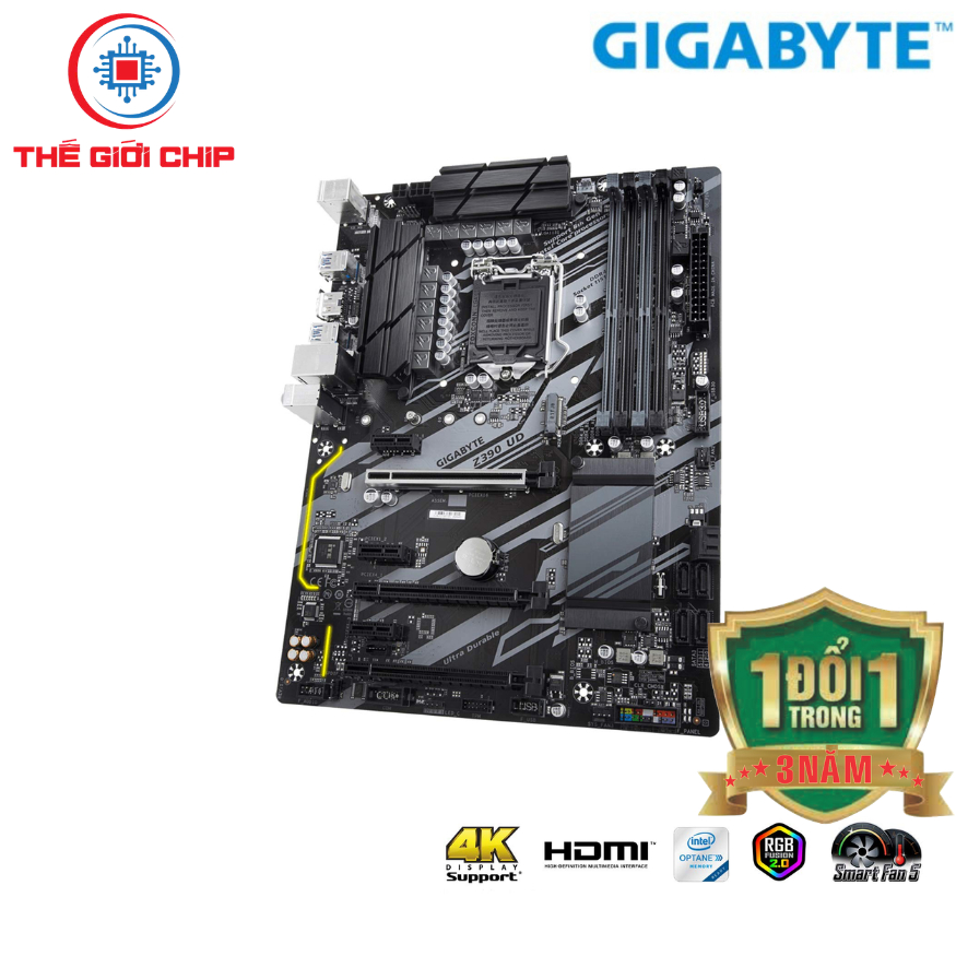 เมนบอร์ด (บอร์ดหลัก) GIGABYTE Z390 UD V2 ฉันเหมือนใหม่ Box 36 เดือนโดยซัพพลายเออร์