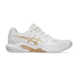 [ASICS] Giày Asics Gel Dedicate 9 pickleball nữ trắng vàng