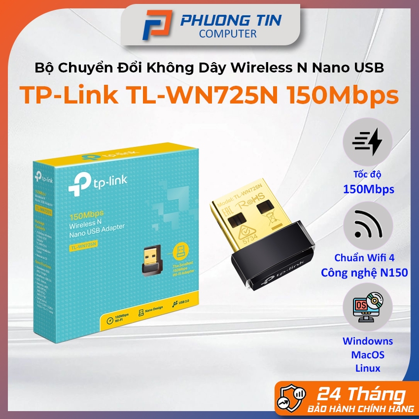 TP-Link TL- WN725N Wireless N Nano USB Wireless Adapter 150Mbps