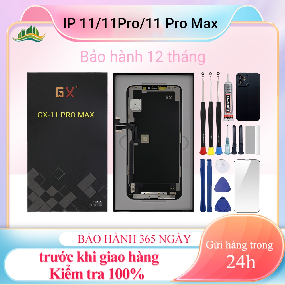 หน้าจอ GX-OLED/HD/HD+ ของแท้เข้ากันได้กับ IP 11/11 Pro/11 Pro Max พร้อมชุดฟรี