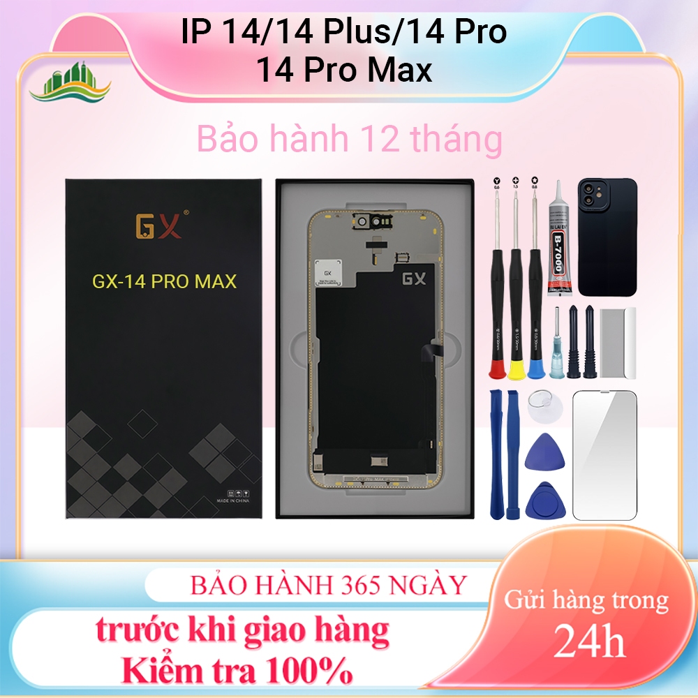 หน้าจอ GX-OLED-HD+ ของแท้เข้ากันได้กับ IP 14/14 Plus/14 Pro/14 Pro Max 12T