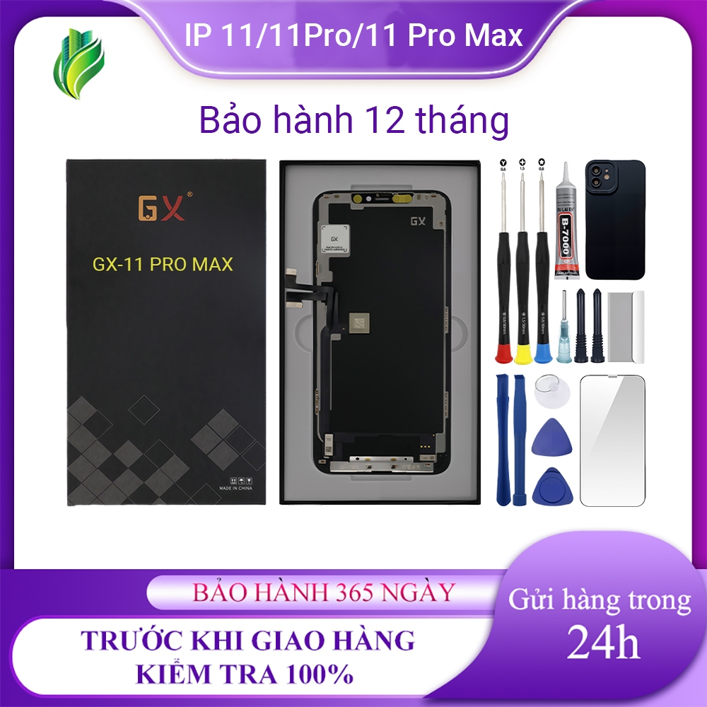 หน้าจอ GX-OLED/HD/HD+ ของแท้เข้ากันได้กับ IP 11/11 Pro/11 Pro Max พร้อมชุดฟรี
