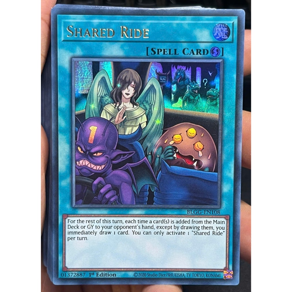 [KW2 Yugioh]* [EN-UK] Shared Ride Card - BLGG-EN108 - Ultra Rare - รุ่นที่ 1