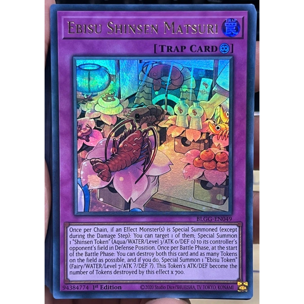 [KW2 Yugioh]* [EN-UK] การ์ด Ebisu Shinsen Matsuri - BLGG-EN049 - Ultra Rare - รุ่นที่ 1