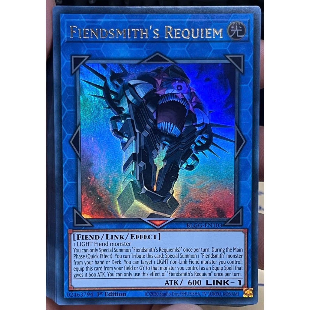 [KW2 Yugioh] [EN-UK] การ์ด Requiem ของ Fiendsmith - BLGG-EN103 - Ultra Rare - รุ่นที่ 1