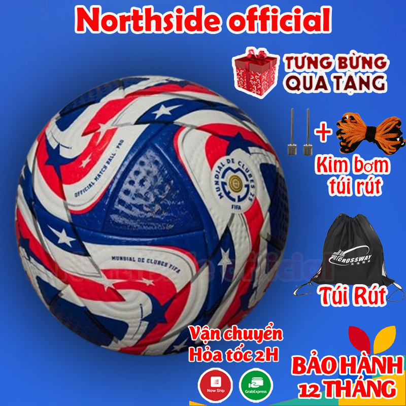 New ซีซั่น Club WC2025 ลูกฟุตบอล - ไซส์ 5 ลูกฟุตบอลขึ้นรูปล่าสุด + ฟรีปั๊ม ถุงตาข่ายหนัง 6 เดือน