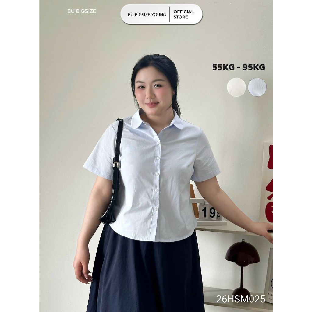 เสื้อคอปกบัว BIGSIZE – 26HSM025 - [BU Bigsize Young]