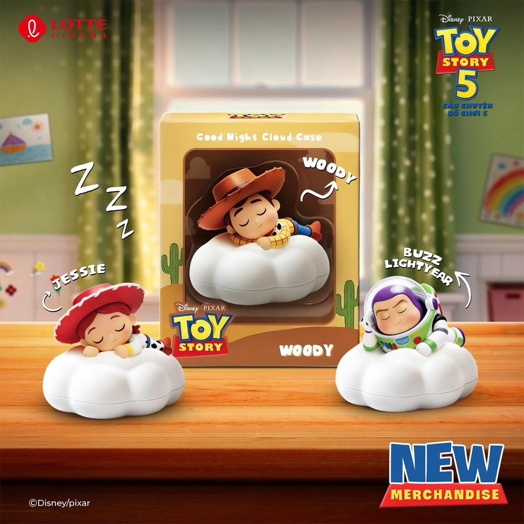 [LOTTE] Toy Story 5 Toy Model - Toy Story Good Night Cloud Case - Story Movie 5