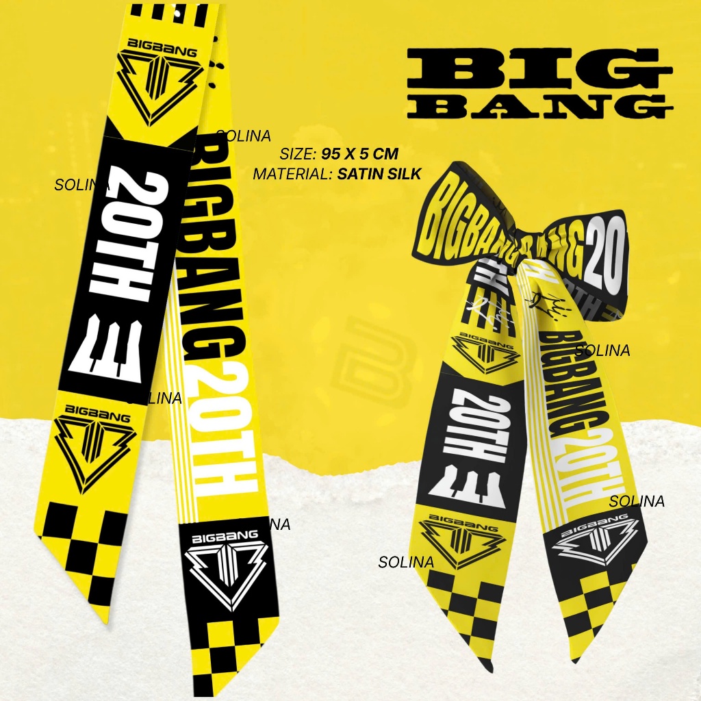 ผ้าพันคอ Twilly BIGBANG ริบบิ้น Bigbang Twilly